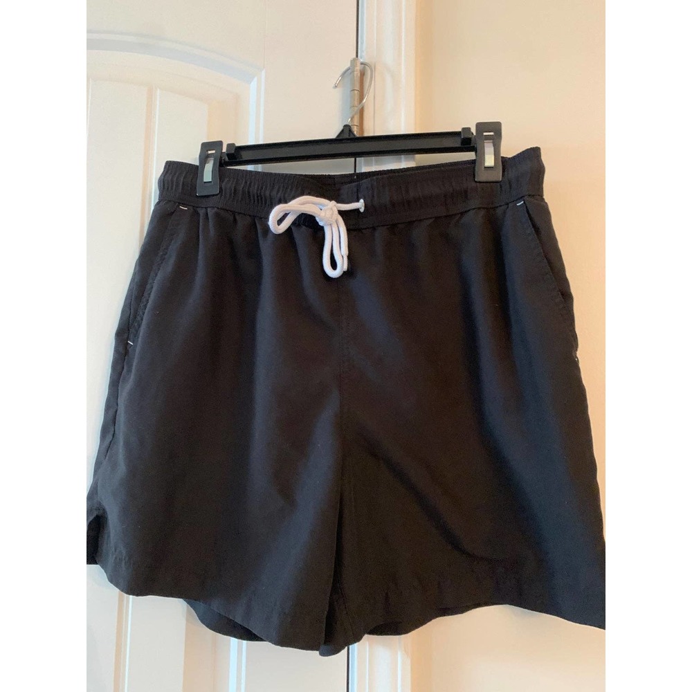 Men’s George‎ black swim shorts trunks w drawstring waist and pockets size Med